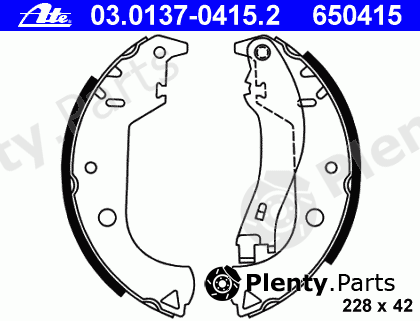  ATE part 03.0137-0415.2 (03013704152) Brake Shoe Set