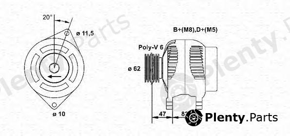  MAGNETI MARELLI part 063321615010 Alternator