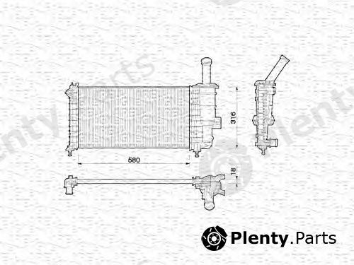  MAGNETI MARELLI part 350213173000 Radiator, engine cooling