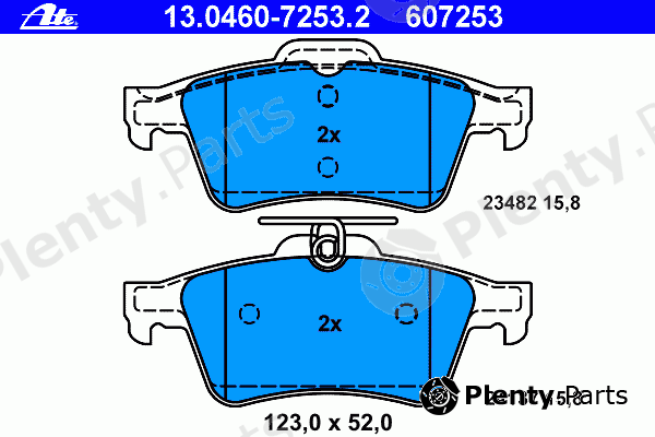  ATE part 13.0460-7253.2 (13046072532) Brake Pad Set, disc brake