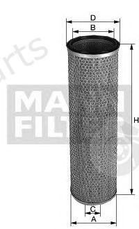 MANN-FILTER part C19105 Secondary Air Filter