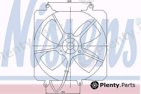  NISSENS part 85000 Fan, radiator