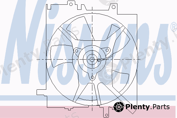  NISSENS part 85490 Fan, radiator