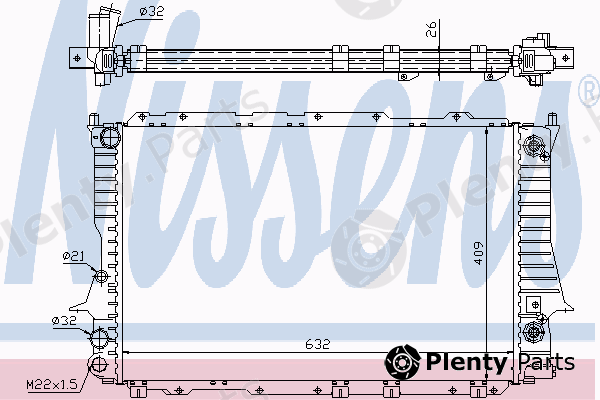  NISSENS part 60477 Radiator, engine cooling