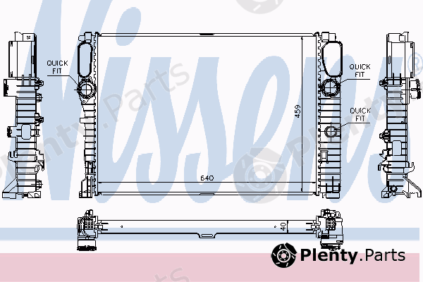  NISSENS part 62796 Radiator, engine cooling