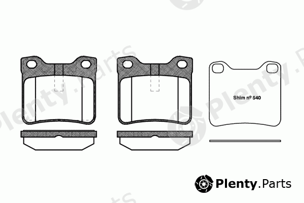  ROADHOUSE part 2321.10 (232110) Brake Pad Set, disc brake