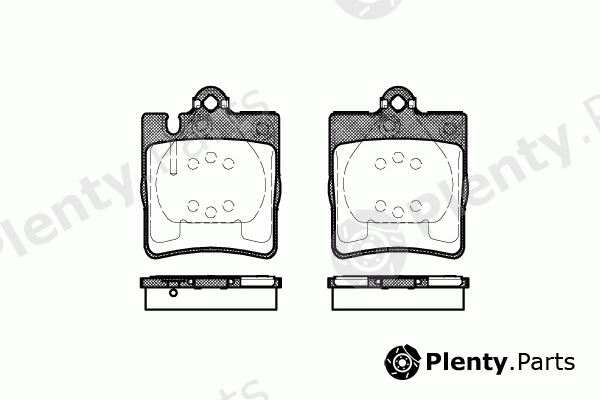  ROADHOUSE part 2709.10 (270910) Brake Pad Set, disc brake