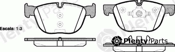  REMSA part 1297.00 (129700) Brake Pad Set, disc brake