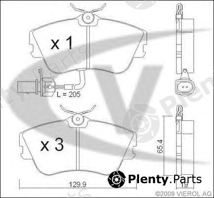  VAICO part V10-8129 (V108129) Brake Pad Set, disc brake