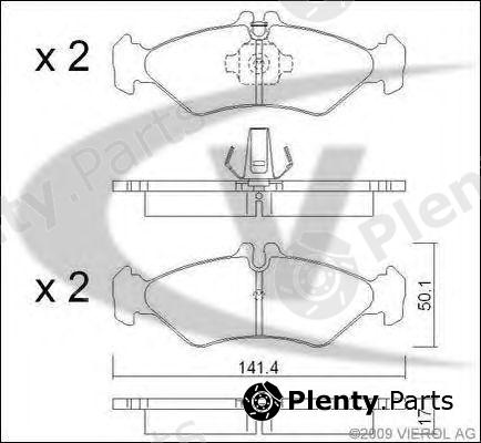  VAICO part V10-8152 (V108152) Brake Pad Set, disc brake
