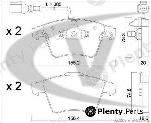  VAICO part V10-8186 (V108186) Brake Pad Set, disc brake