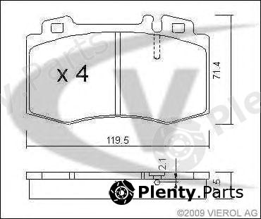  VAICO part V30-8128 (V308128) Brake Pad Set, disc brake