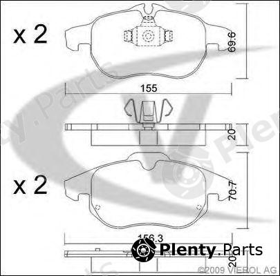  VAICO part V40-8027 (V408027) Brake Pad Set, disc brake