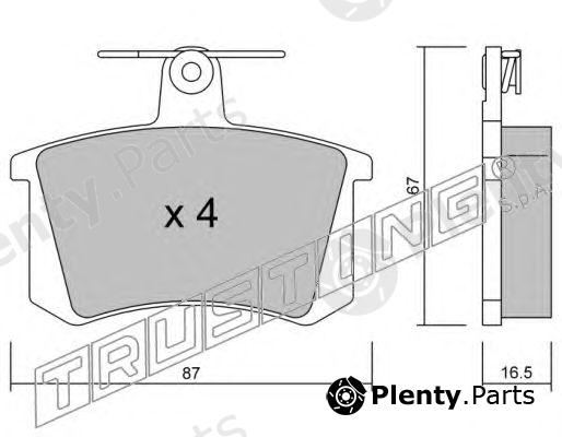 TRUSTING part 050.0 (0500) Brake Pad Set, disc brake
