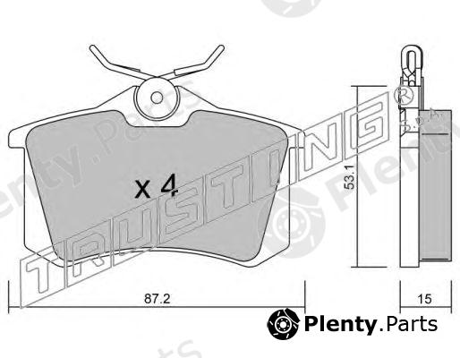  TRUSTING part 102.0 (1020) Brake Pad Set, disc brake