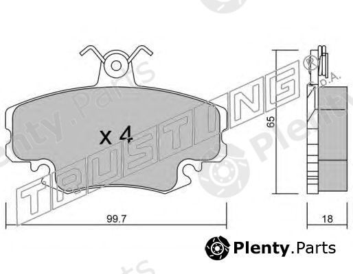  TRUSTING part 122.0 (1220) Brake Pad Set, disc brake
