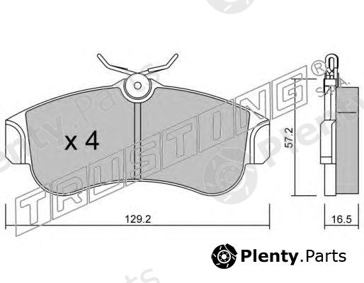  TRUSTING part 125.0 (1250) Brake Pad Set, disc brake