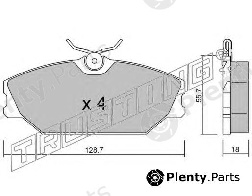  TRUSTING part 144.2 (1442) Brake Pad Set, disc brake