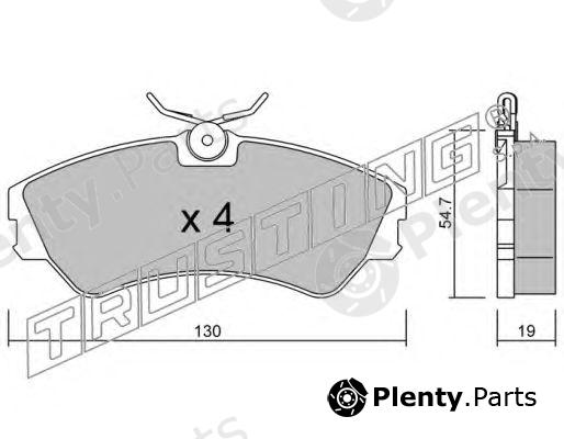  TRUSTING part 165.0 (1650) Brake Pad Set, disc brake