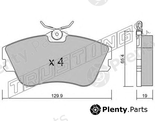  TRUSTING part 167.0 (1670) Brake Pad Set, disc brake