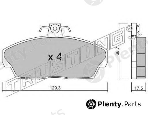  TRUSTING part 177.1 (1771) Brake Pad Set, disc brake