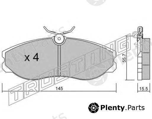  TRUSTING part 206.0 (2060) Brake Pad Set, disc brake
