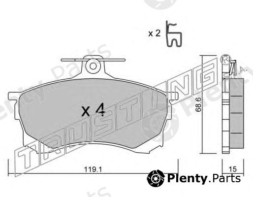  TRUSTING part 259.0 (2590) Brake Pad Set, disc brake