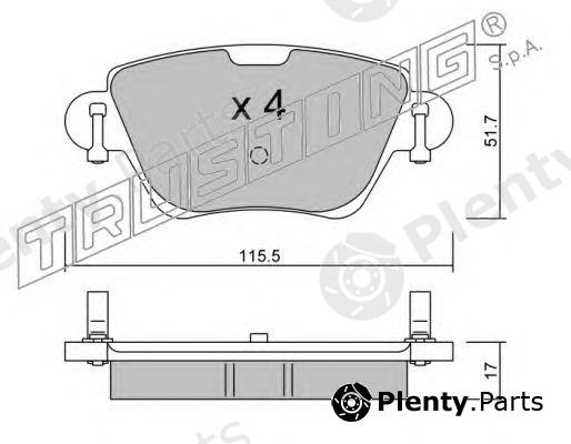  TRUSTING part 328.0 (3280) Brake Pad Set, disc brake