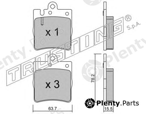  TRUSTING part 353.0 (3530) Brake Pad Set, disc brake