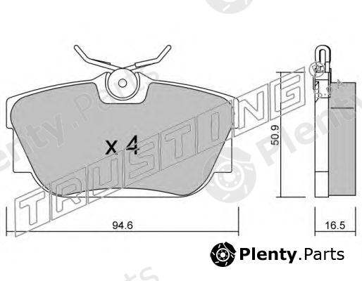  TRUSTING part 355.0 (3550) Brake Pad Set, disc brake