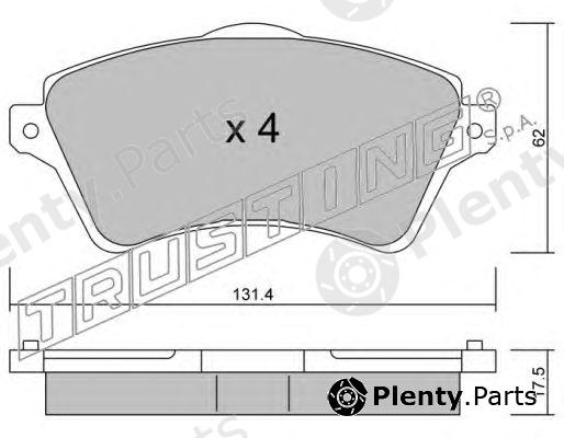  TRUSTING part 358.0 (3580) Brake Pad Set, disc brake