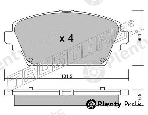  TRUSTING part 480.0 (4800) Brake Pad Set, disc brake