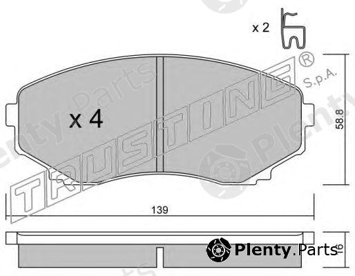  TRUSTING part 493.0 (4930) Brake Pad Set, disc brake