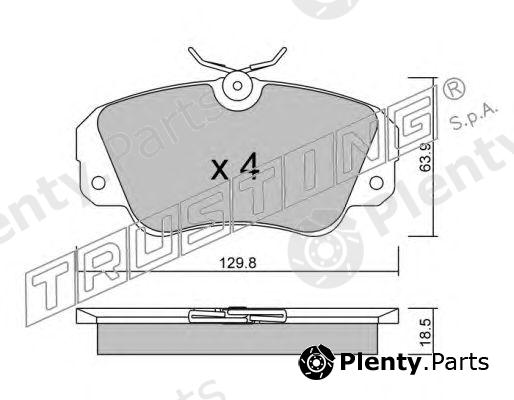 TRUSTING part 554.0 (5540) Brake Pad Set, disc brake