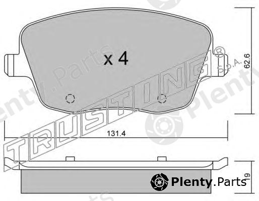  TRUSTING part 563.0 (5630) Brake Pad Set, disc brake