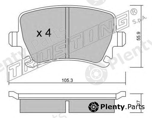  TRUSTING part 569.0 (5690) Brake Pad Set, disc brake