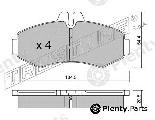  TRUSTING part 589.0 (5890) Brake Pad Set, disc brake
