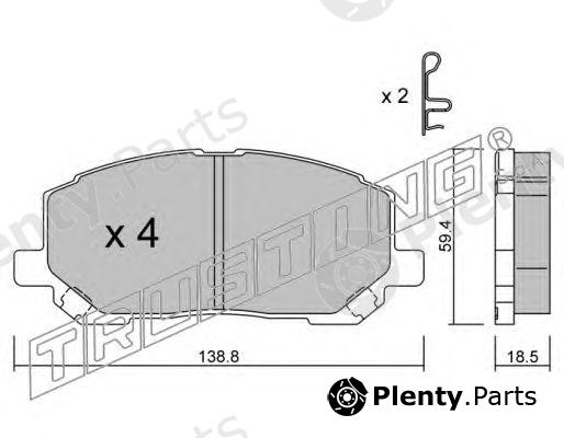  TRUSTING part 632.0 (6320) Brake Pad Set, disc brake