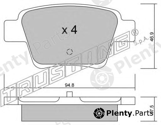  TRUSTING part 655.0 (6550) Brake Pad Set, disc brake