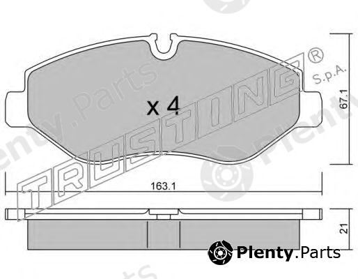  TRUSTING part 687.0 (6870) Brake Pad Set, disc brake
