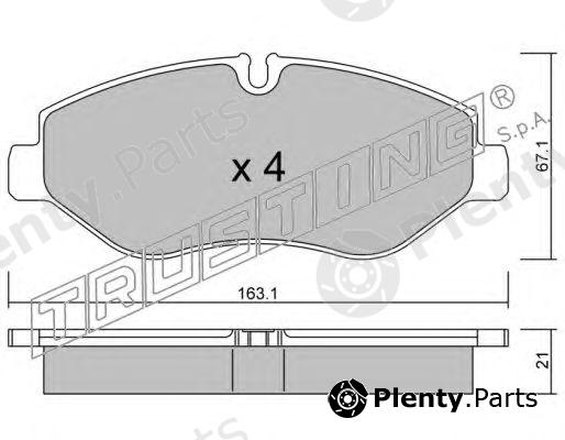  TRUSTING part 687.1 (6871) Brake Pad Set, disc brake