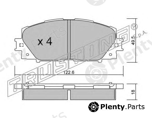  TRUSTING part 761.0 (7610) Brake Pad Set, disc brake