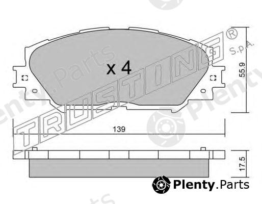  TRUSTING part 763.0 (7630) Brake Pad Set, disc brake