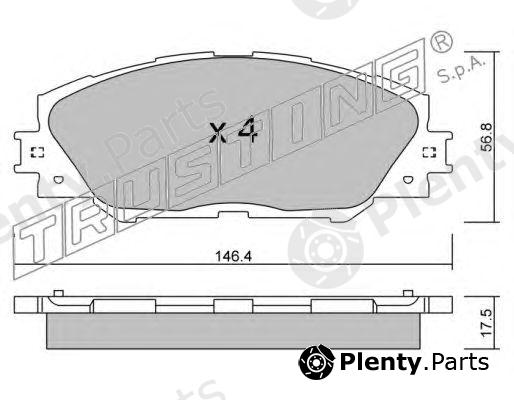  TRUSTING part 764.0 (7640) Brake Pad Set, disc brake