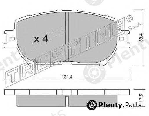  TRUSTING part 767.0 (7670) Brake Pad Set, disc brake
