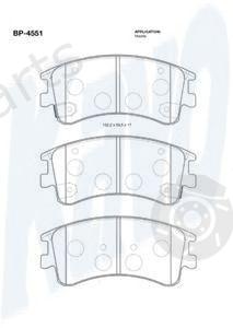  KAVO PARTS part BP-4551 (BP4551) Brake Pad Set, disc brake