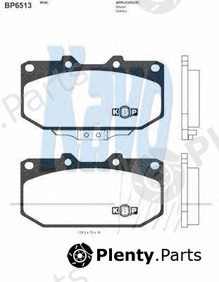  KAVO PARTS part BP-6513 (BP6513) Brake Pad Set, disc brake