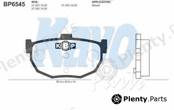  KAVO PARTS part BP-6545 (BP6545) Brake Pad Set, disc brake