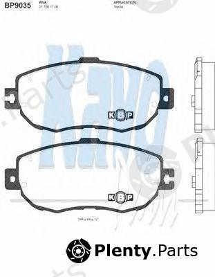  KAVO PARTS part BP-9035 (BP9035) Brake Pad Set, disc brake
