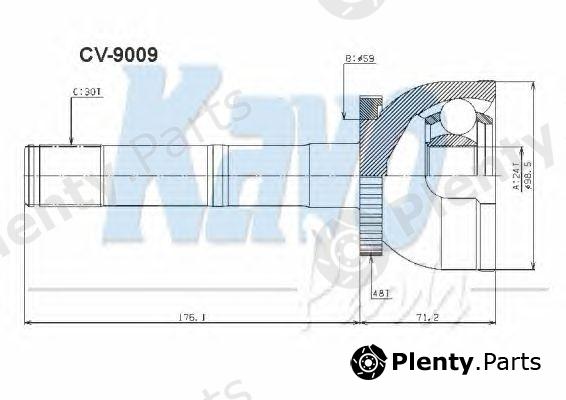  KAVO PARTS part CV-9009 (CV9009) Joint Kit, drive shaft
